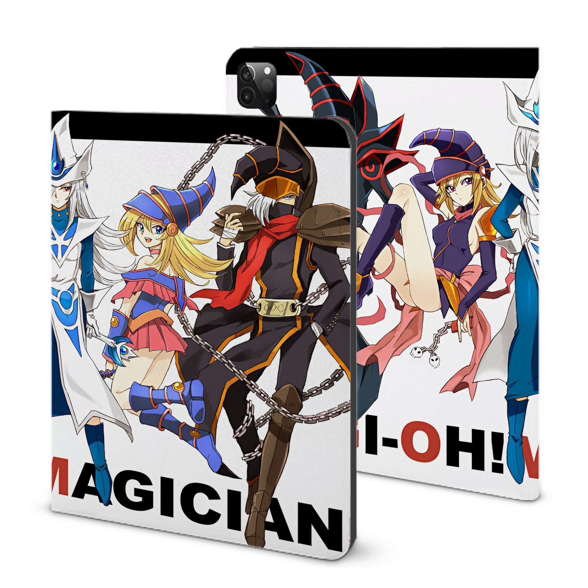 （画像用） 遊☆戯☆王 Yu-Gi-Oh! IPadケース ペンホルダー付き ブックスタイルデザイン